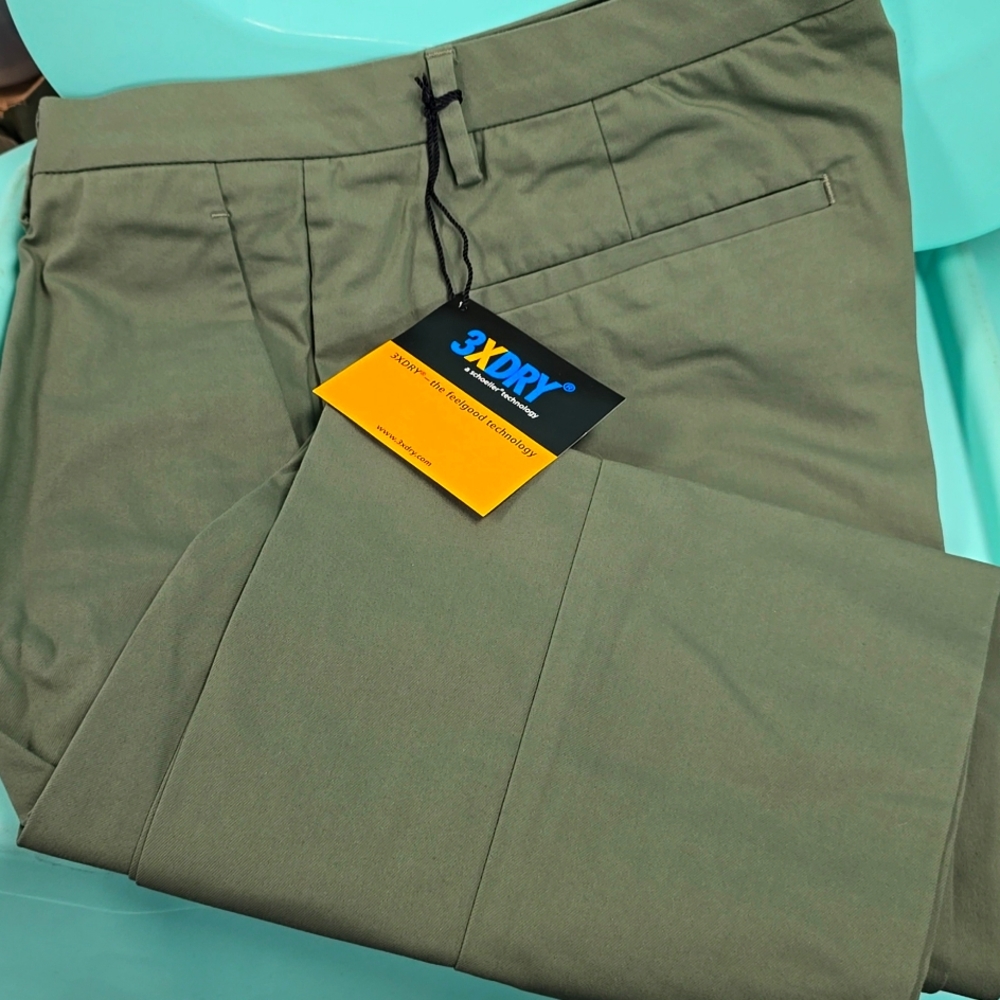 New mens Bonobos 32x32 tech chinos ATH Herbal Mist colored pants